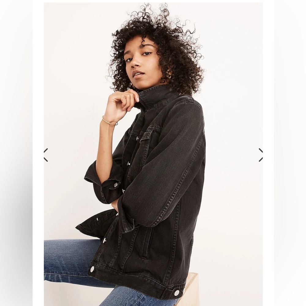 Madewell Oversized Jean Jacket in Lunar Wash